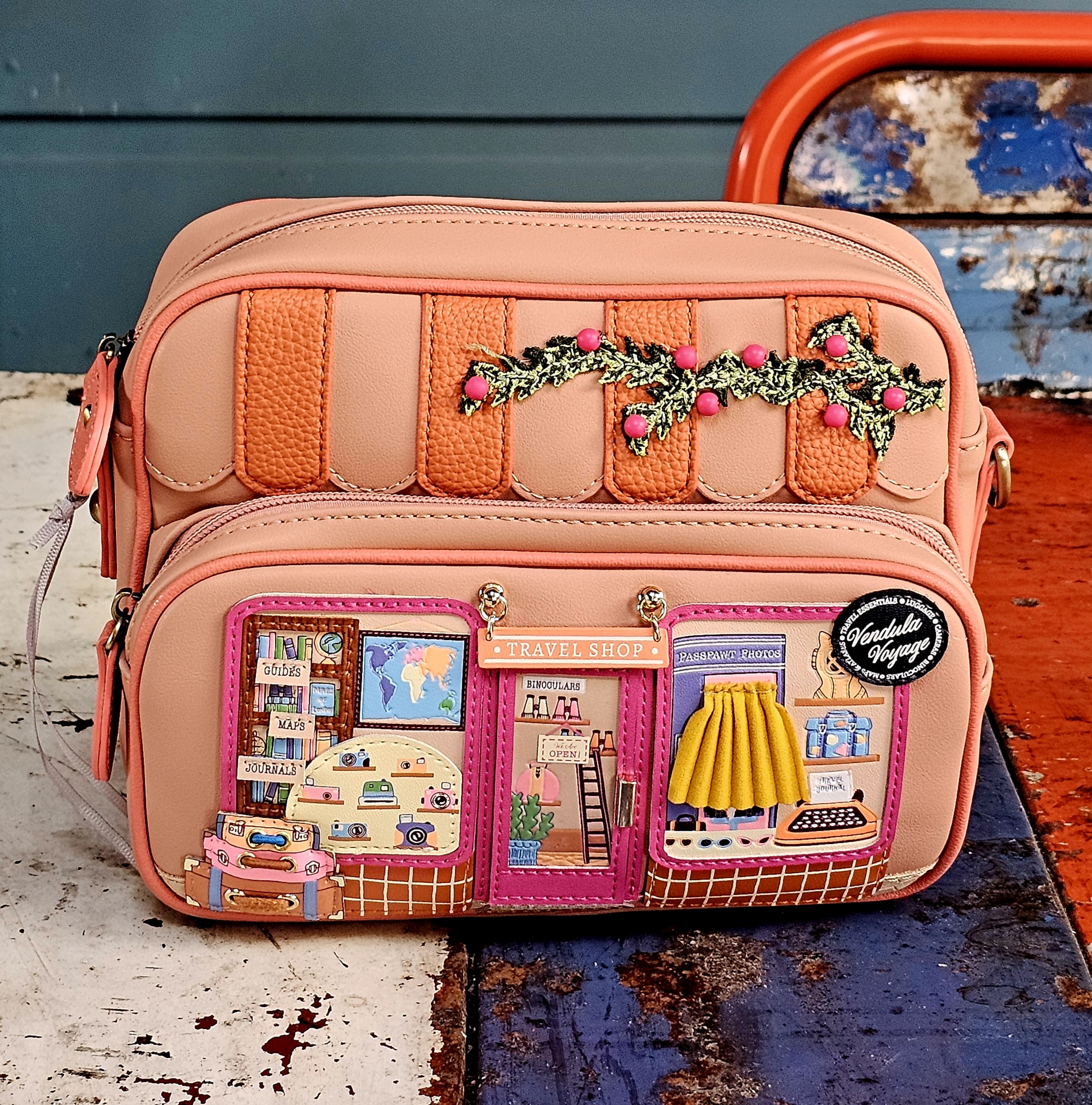 Vendula Bea Bag - Voyage Travel Shop - morpeth antique centre hunter valley region vendula london collectable grab grace phone pouch kate card coin zip wallet purse handbag florist flower posies patisseries shop store travel shop store