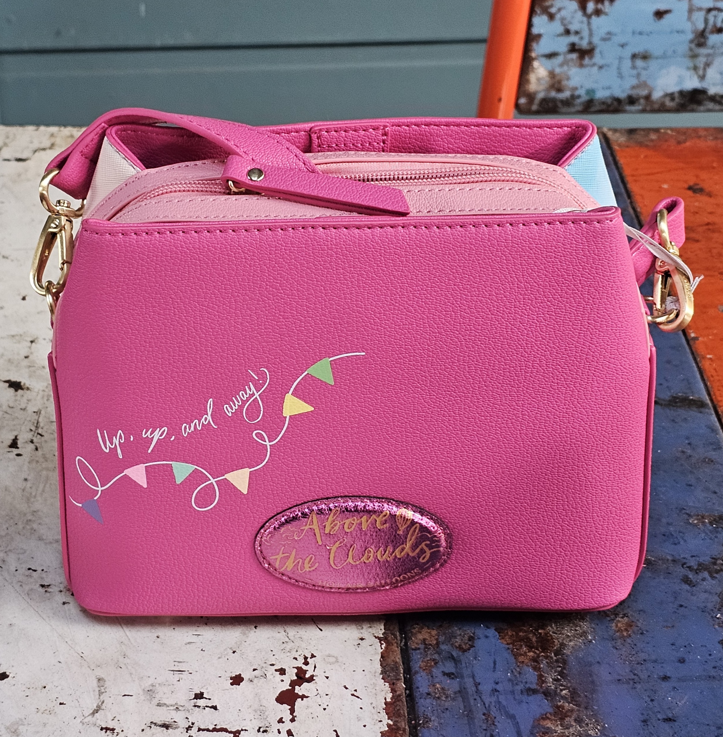 Vendula Paige Bag - Above the Clouds - morpeth antique centre hunter valley region vendula london collectable grab grace phone pouch kate card coin zip wallet purse handbag bea up away hot air balloons above the clouds