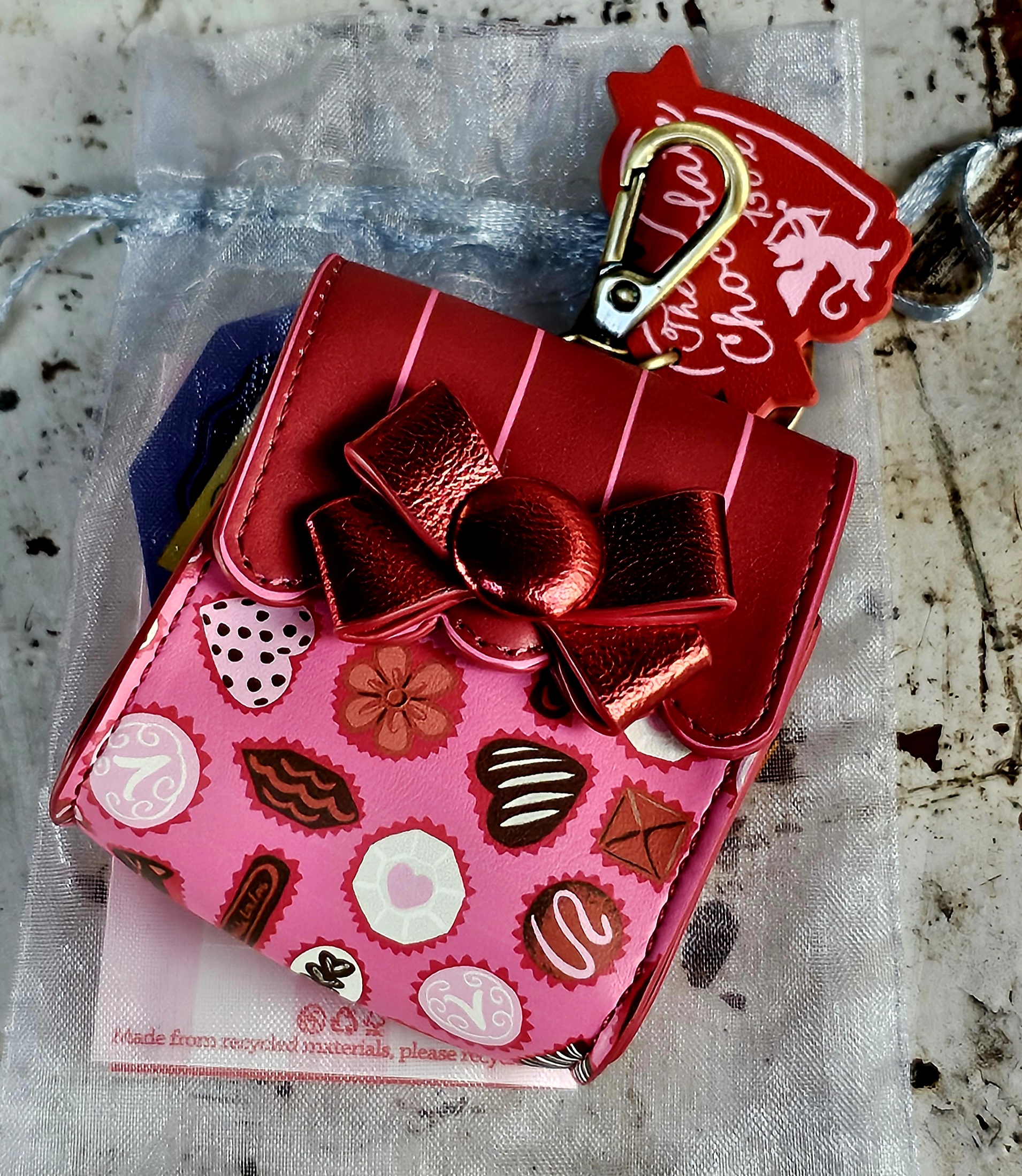 Vendula Keychain Pouch - Chocolate Box - morpeth antique centre hunter valley region vendula london collectable grab grace phone pouch kate card coin zip wallet purse handbag bea up away hot air balloons above the clouds lucky lantern chinese new year horse clover inn hotel pub chocolate box kittens