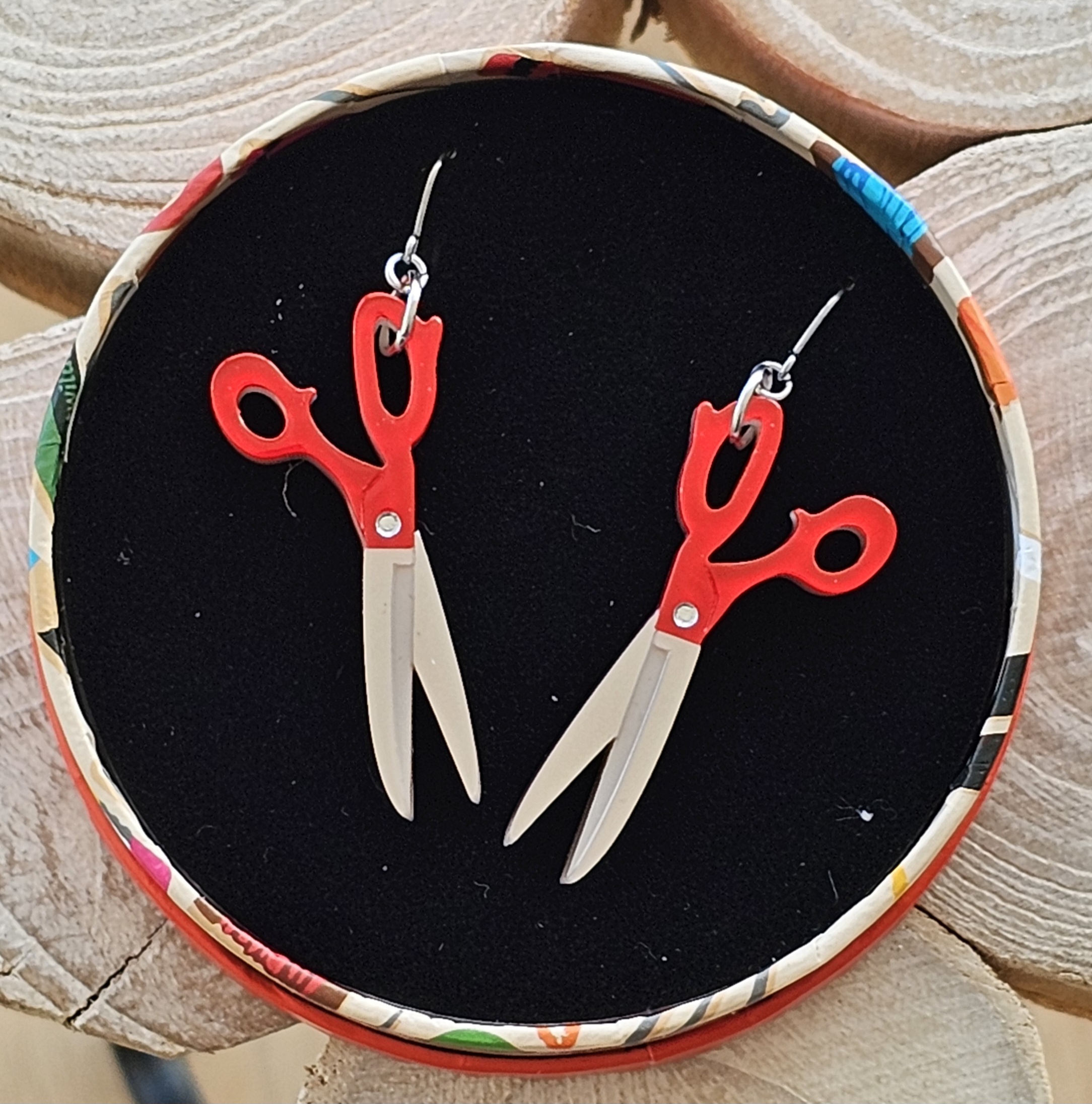 Erstwilder Earrings - The Sharp End of Style - morpeth antique centre hunter valley region erstwilder brooch earrings necklace hair clip arts and crafts the sharp end of style sewing scissors