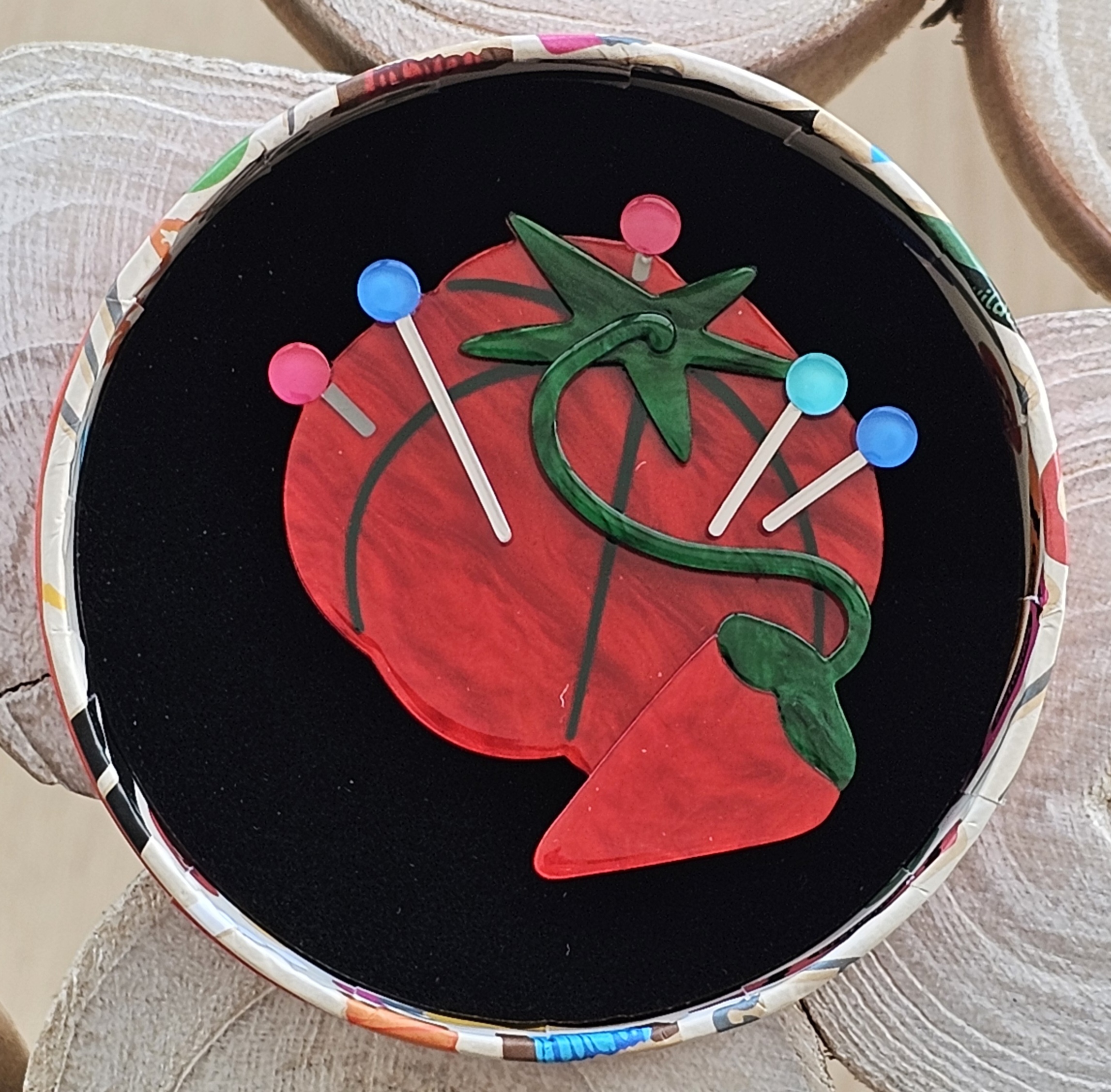 Erstwilder Brooch - Classic Pin Cushion - morpeth antique centre hunter valley region erstwilder brooch earrings necklace hair clip arts and crafts the sharp end of style sewing scissors classic pin cushion