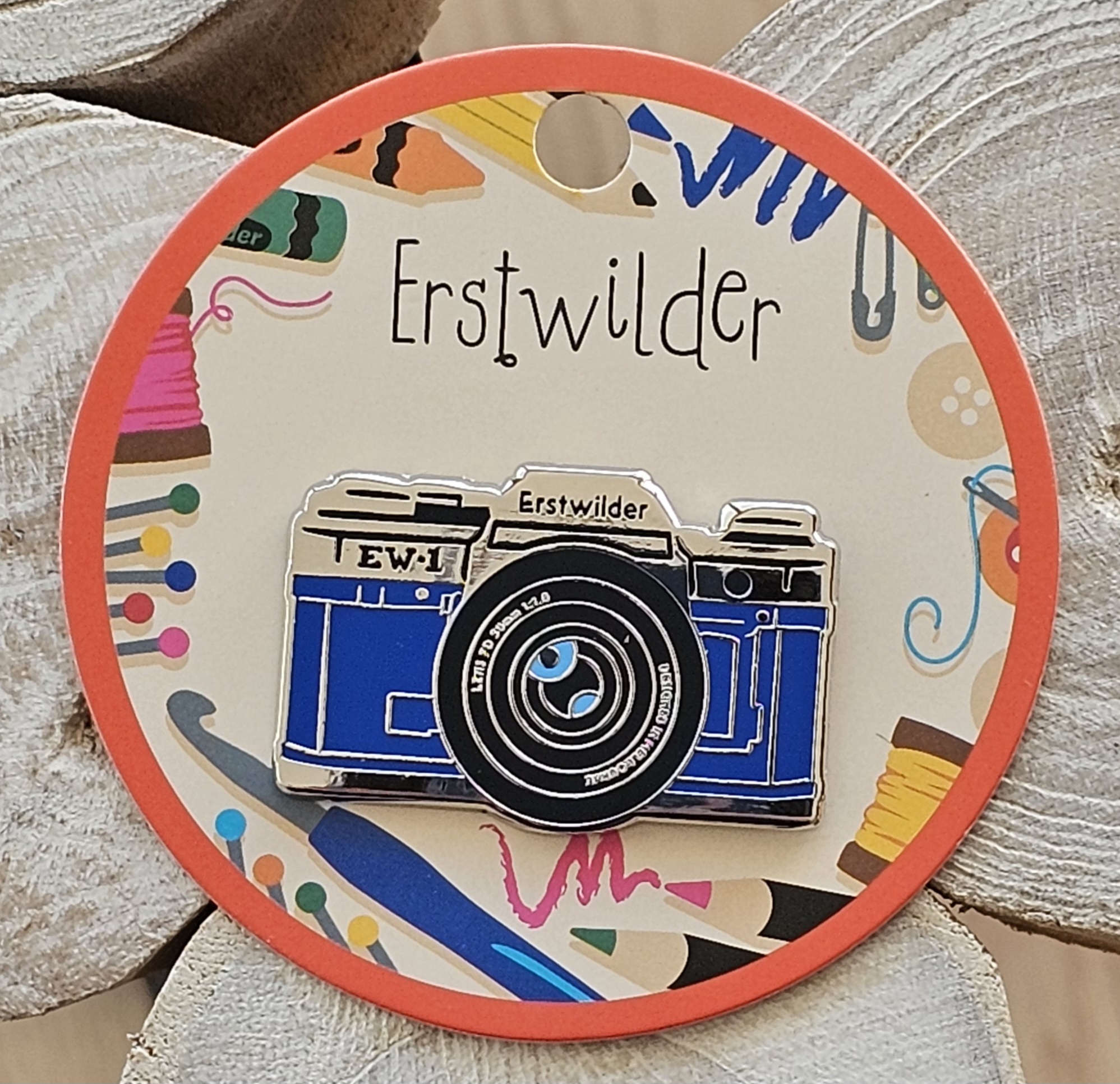Erstwilder Enamel Pin - Picture Perfect - morpeth antique centre hunter valley region erstwilder brooch earrings necklace hair clip arts and crafts the sharp end of style sewing scissors camera
