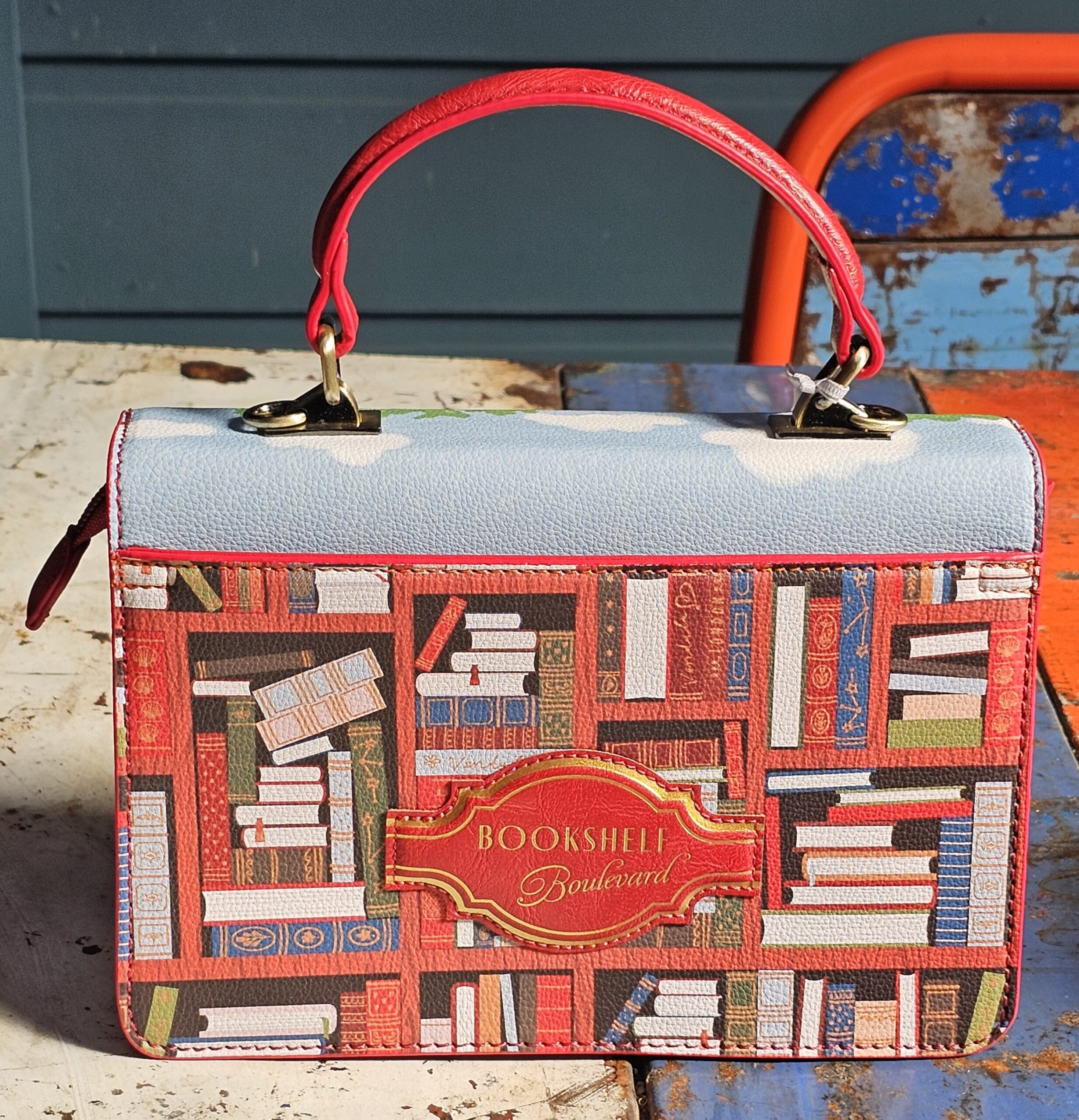 Vendula Cassie Bag - Bookcase - morpeth gift gallery hunter valley region vendula handbag pouch wallet coin purse cassie grand hotel boulevard willow reception bell suitcase stack book evie phone