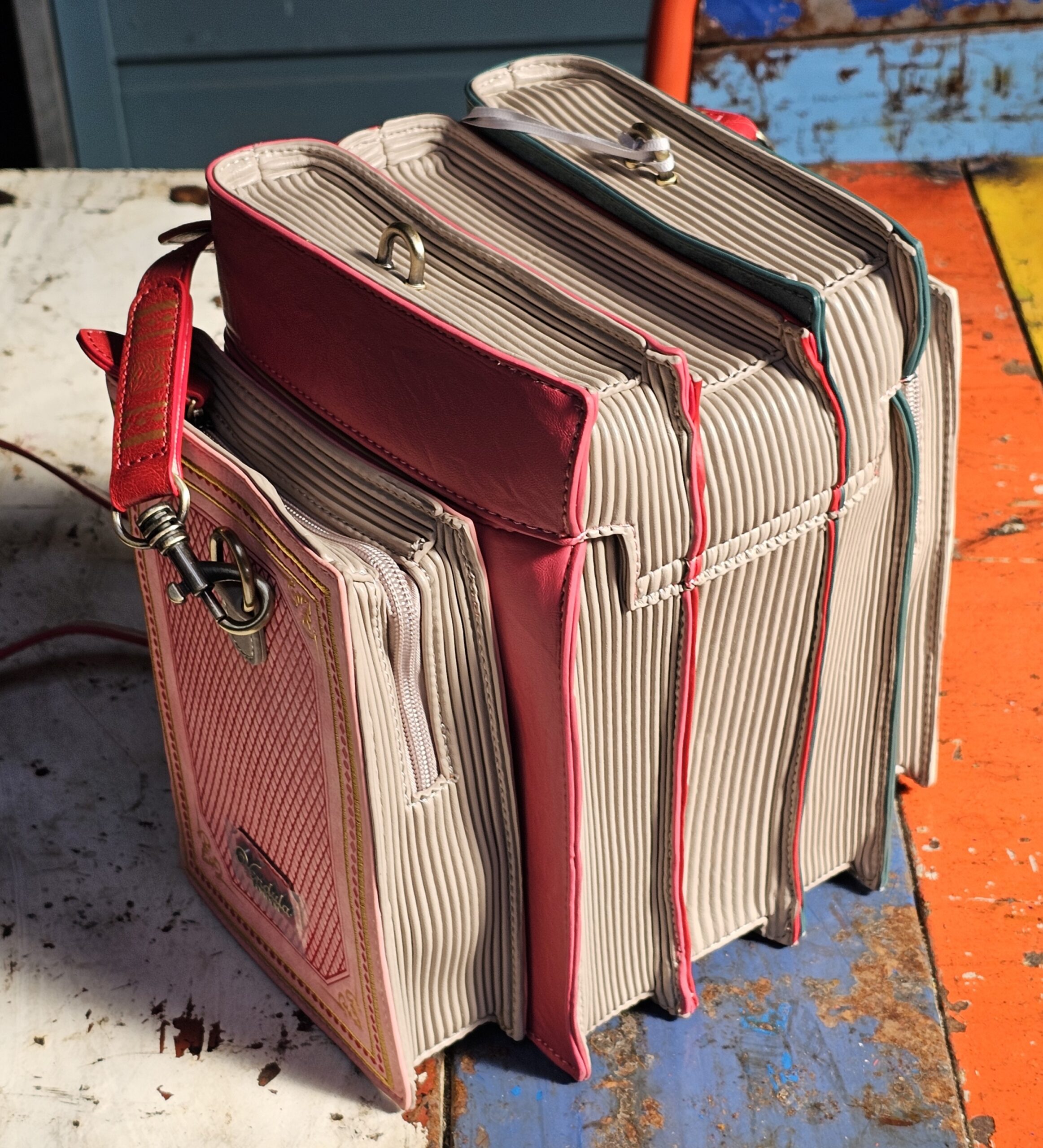 Vendula Stack Bag - Bookshelf - morpeth gift gallery hunter valley region vendula handbag pouch wallet coin purse cassie grand hotel boulevard willow reception bell suitcase stack book evie phone