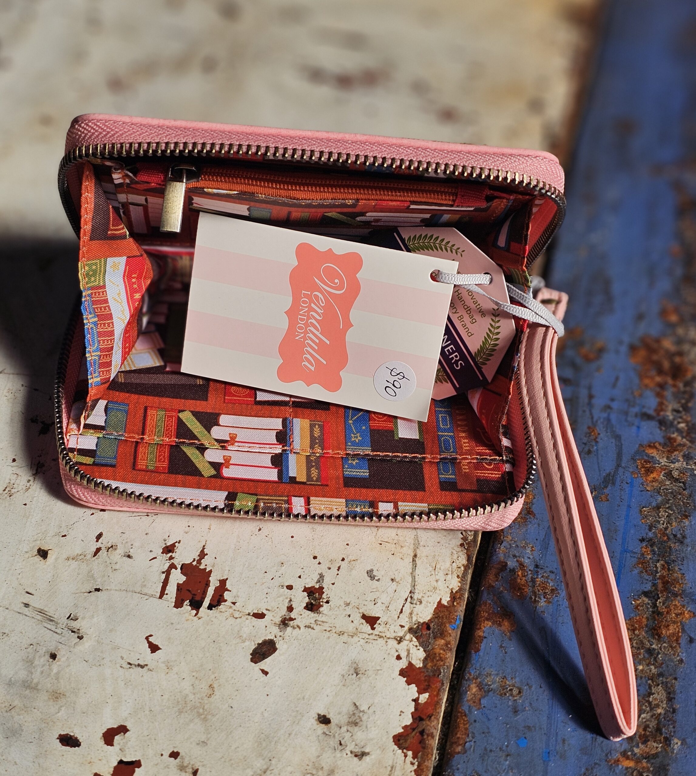 Vendula Coin Purse - Bookshelf - morpeth gift gallery hunter valley region vendula handbag pouch wallet coin purse cassie grand hotel boulevard willow reception bell suitcase stack book evie phone