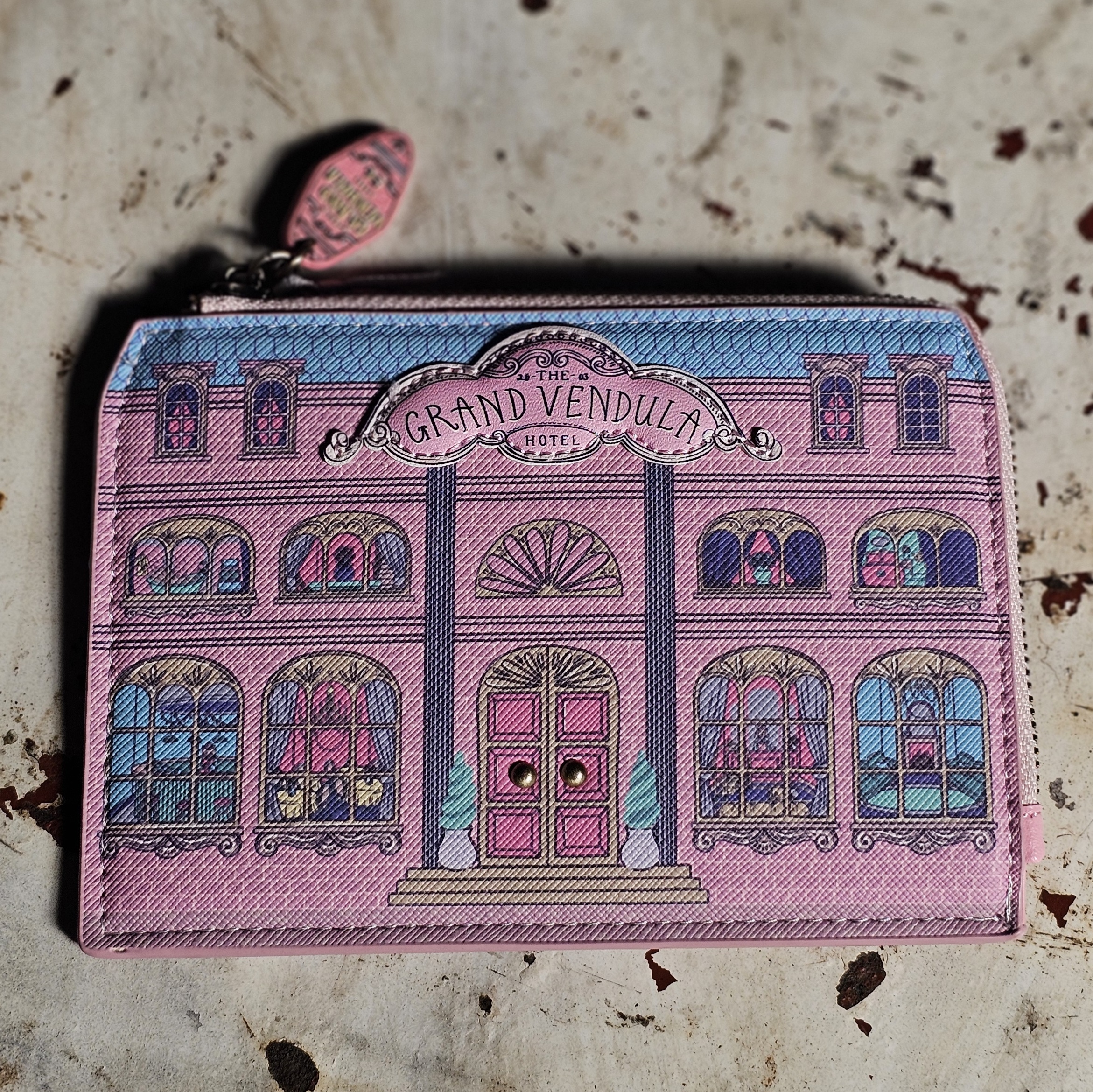 Vendula Zip Coin Purse - Grand Hotel - morpeth gift gallery hunter valley region vendula handbag pouch wallet coin purse cassie grand hotel boulevard willow reception bell suitcase stack book evie phone