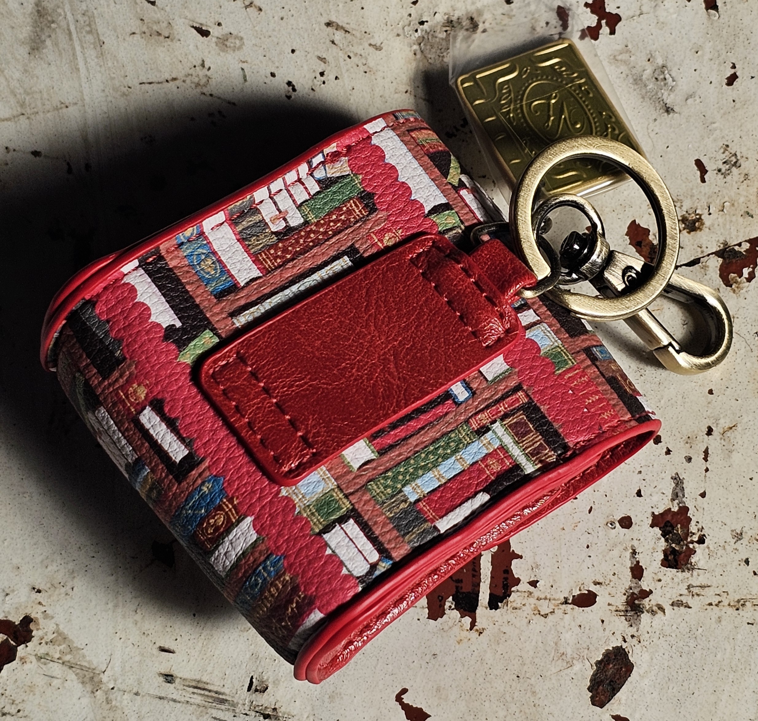 Vendula Keychain Pouch - Bookshelf - morpeth gift gallery hunter valley region vendula handbag pouch wallet coin purse cassie grand hotel boulevard willow reception bell suitcase stack book evie phone