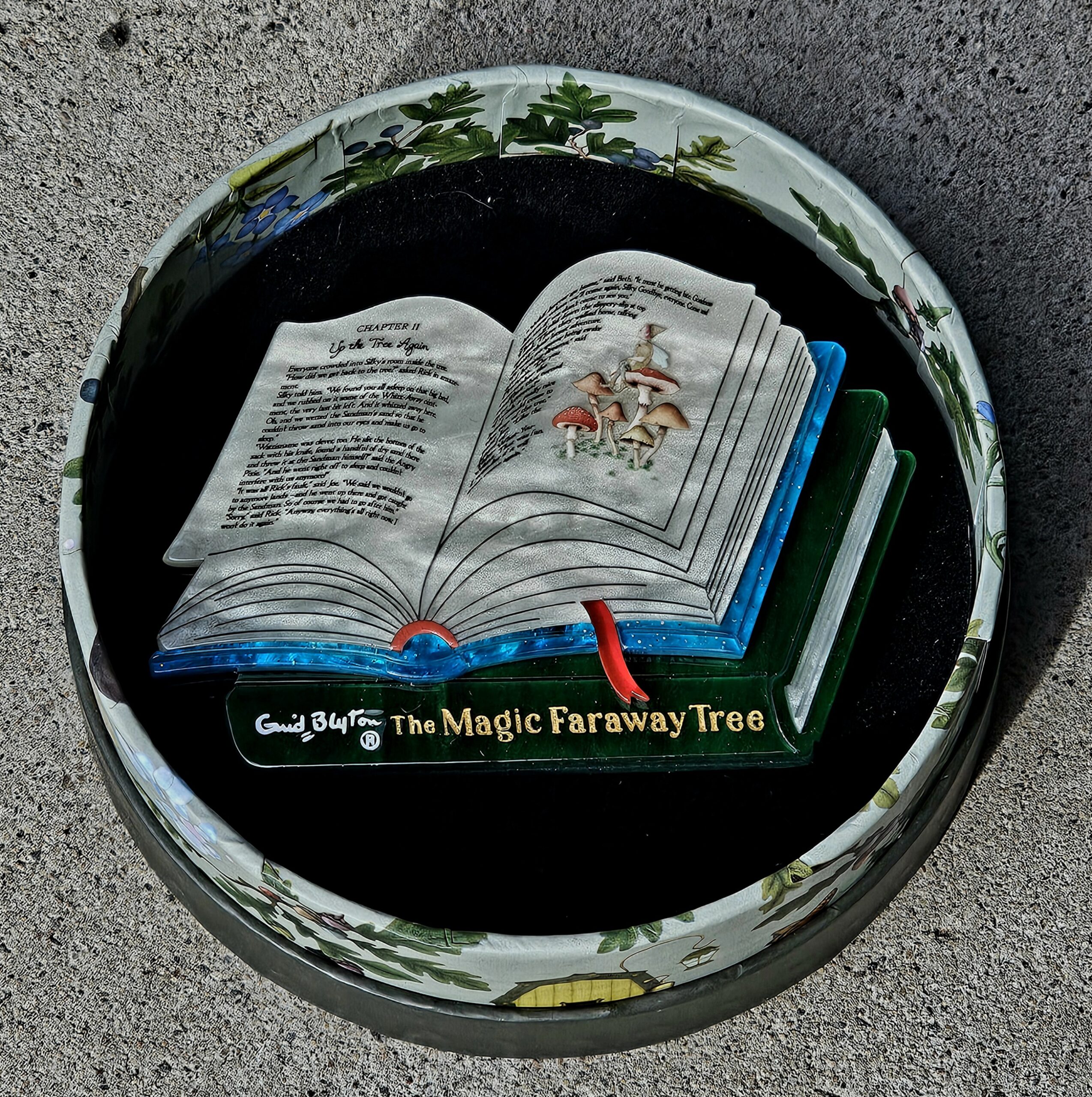 Erstwilder Brooch - The Magic Faraway Tree Book - morpeth antique centre hunter valley region vintage erstwilder brooch earrings necklace enamel pin enid blyton the enchanted forest magic far away tree novel movie children's fiction book magic faraway tree book