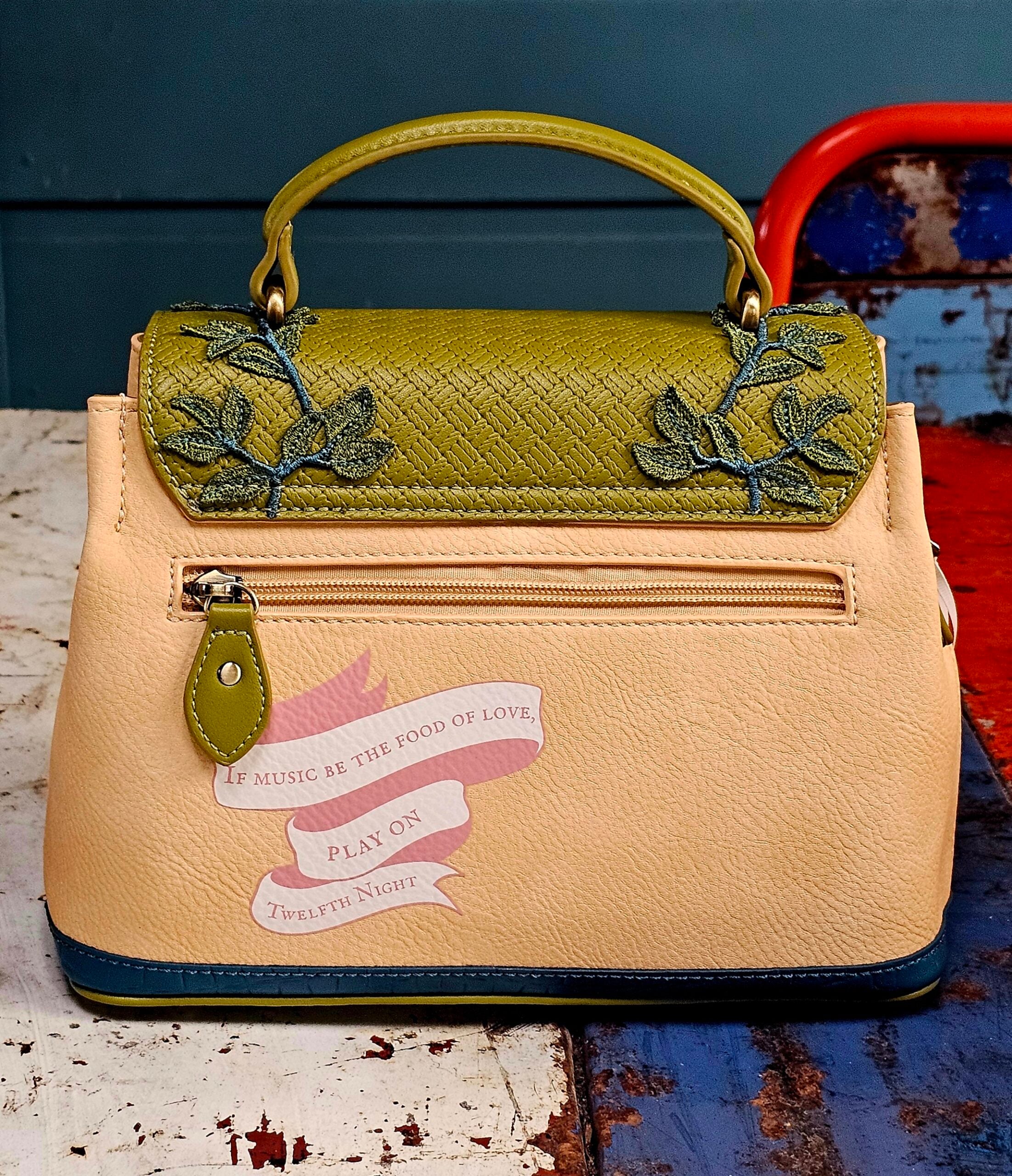 Vendula Mini Grace Bag - Shakespeare's Theatre Twelfth Night - morpeth gift gallery hunter valley region shakespeare's theatre twelfth night grab mini grace coin key chain wallet zip purse hat jester ship village house vendula london handbag