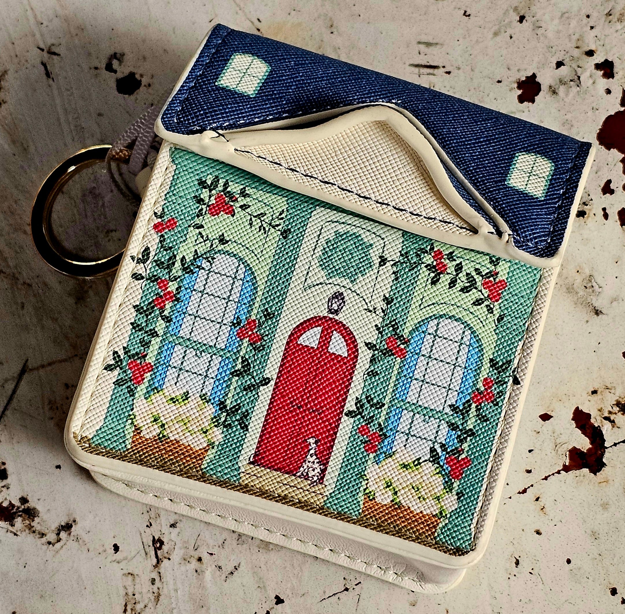 Vendula Coin & Keychain Purse - Village House - morpeth gift gallery hunter valley region shakespeare's theatre twelfth night grab mini grace coin key chain wallet zip purse hat jester ship village house vendula london handbag