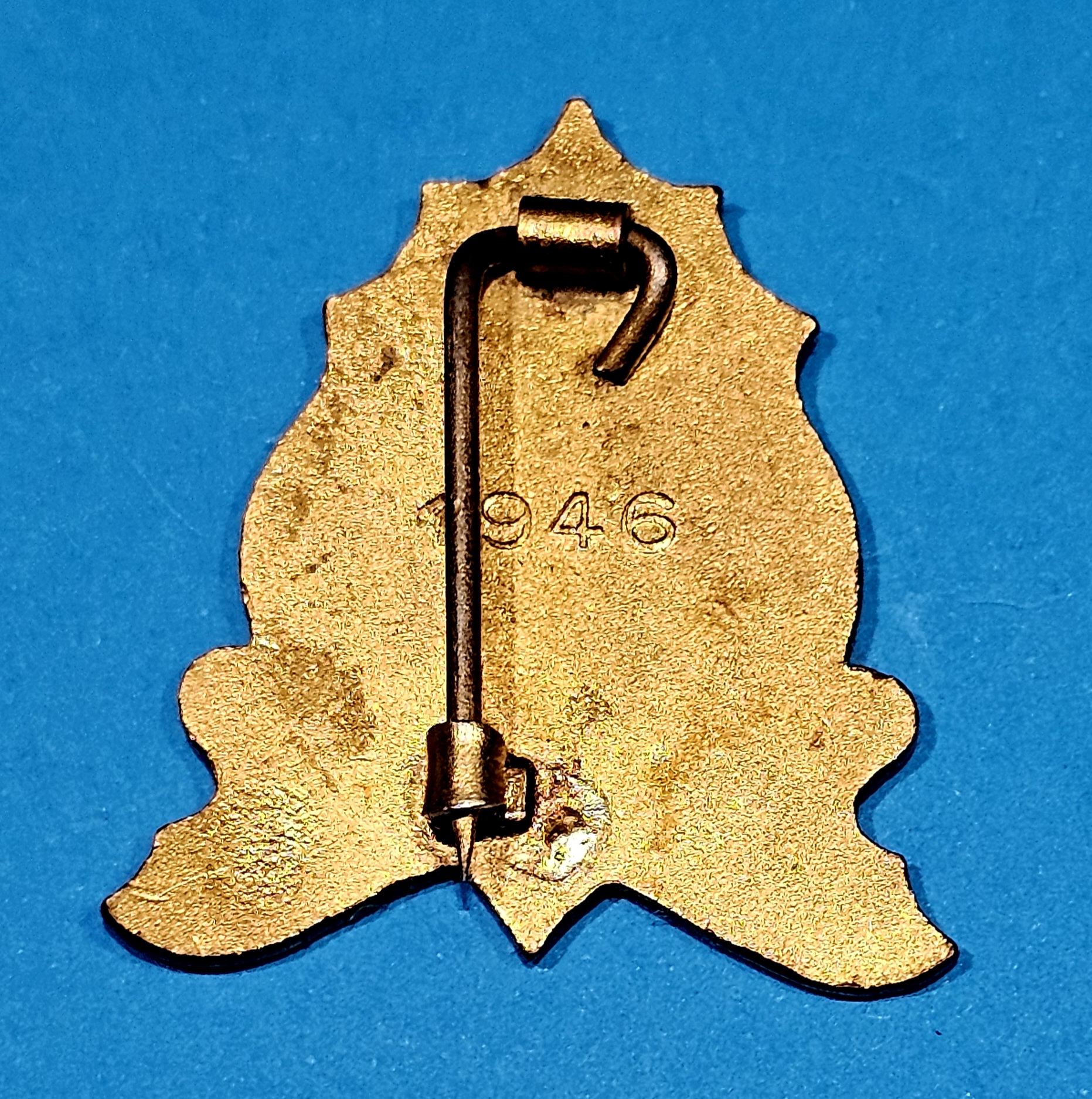 NSW Gould League Badge 1946 - morpeth antique centre hunter valley region nsw gould league bird lovers badge king parrot 1946 eastern shrike tit