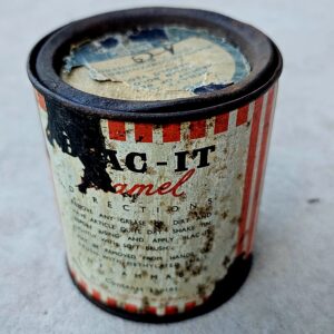 Vintage Enamel Paint Tin