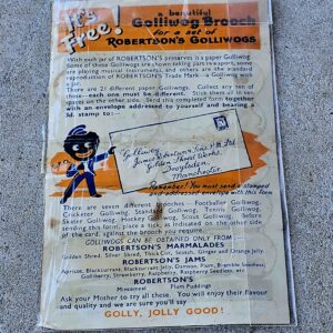 Robertson Golly Completed Coupon Page
