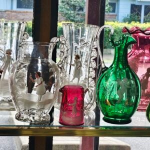 Mary Gregory Decanter with Stopper