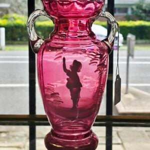 Mary Gregory Two Handled Vase