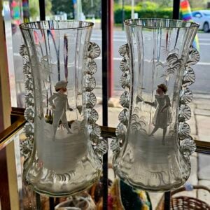 Mary Gregory Glass Vase