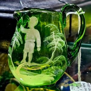 Mary Gregory Glass Jug