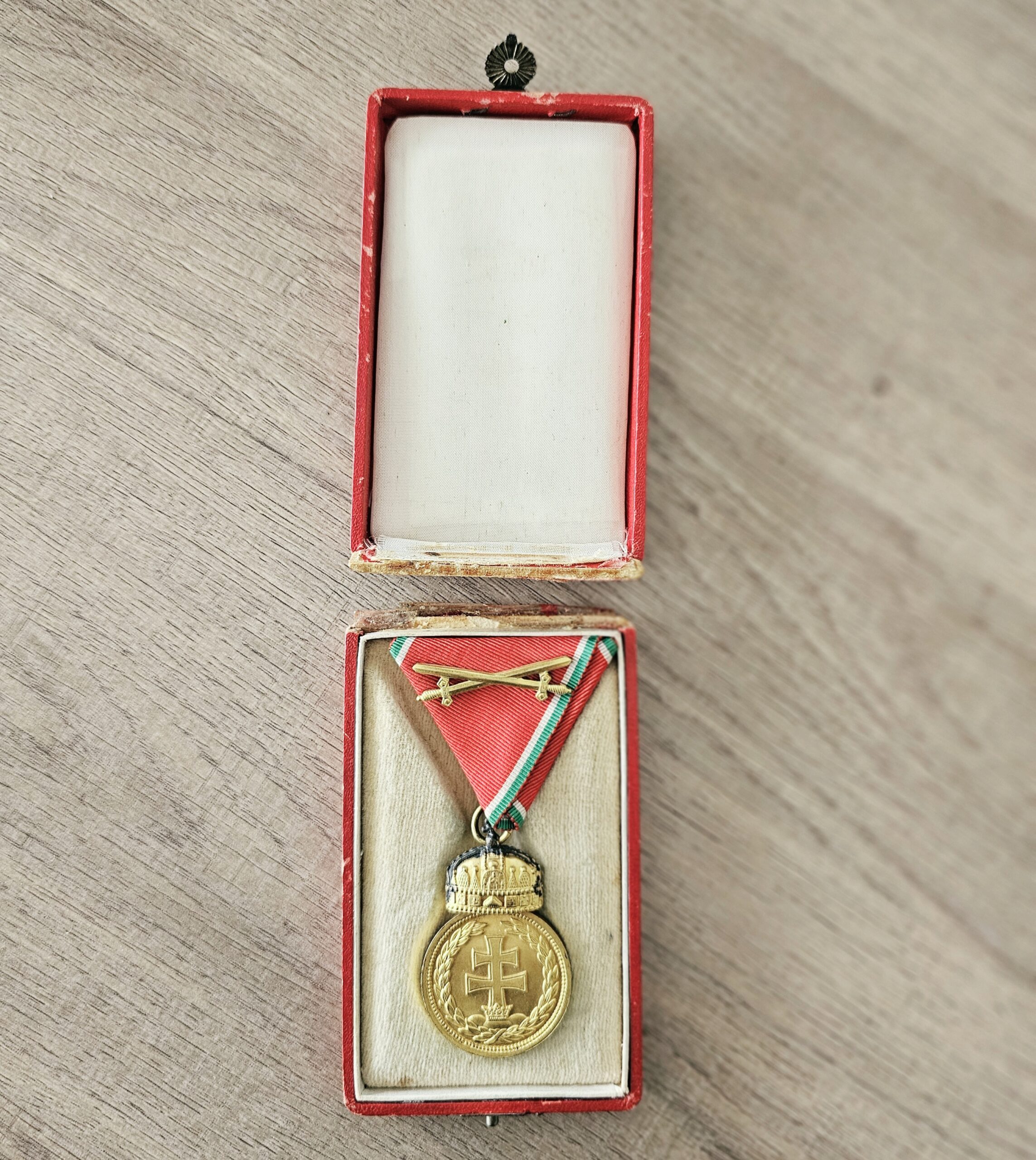 Hungarian & German WWII Era Medal Grouping - morpeth antique centre hunter valley region wwii medal grouping Ladislaus Janik von Emoke German Hungarian Order of Eagle Hubertus medallion combat leadership badge liberation upper hungary fire cross merit military anschluss iron cross second class crossed swords photo album certificate third class