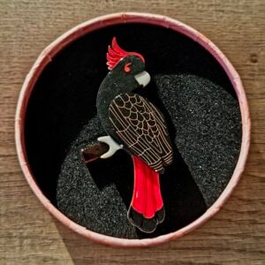 Erstwilder Brooch – Carnaboo the Cockatoo