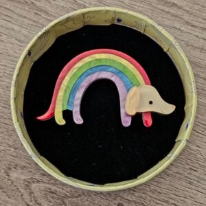 Erstwilder Brooch – Rainbow Ruff