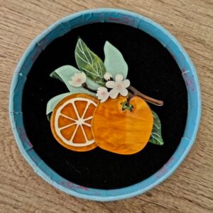 Erstwilder Brooch – Orange Crush
