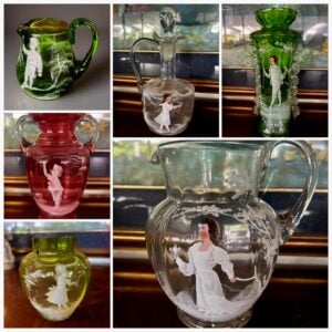 Mary Gregory Decanter with Stopper