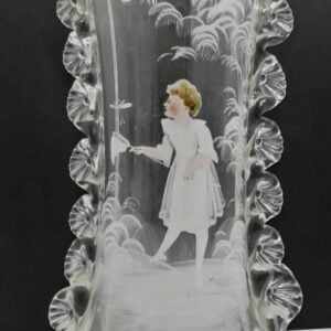 Mary Gregory Glass Vase