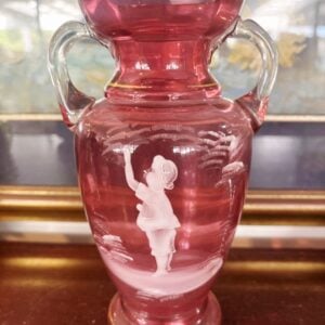 Mary Gregory Two Handled Vase