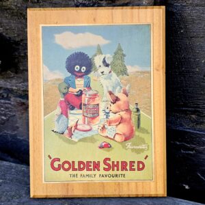 Timber Wall Plaque – Golden Shred