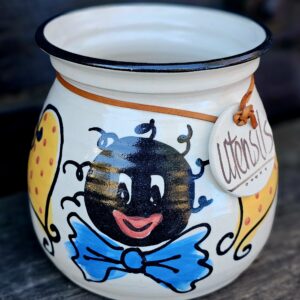Stoneware Utensil Jar
