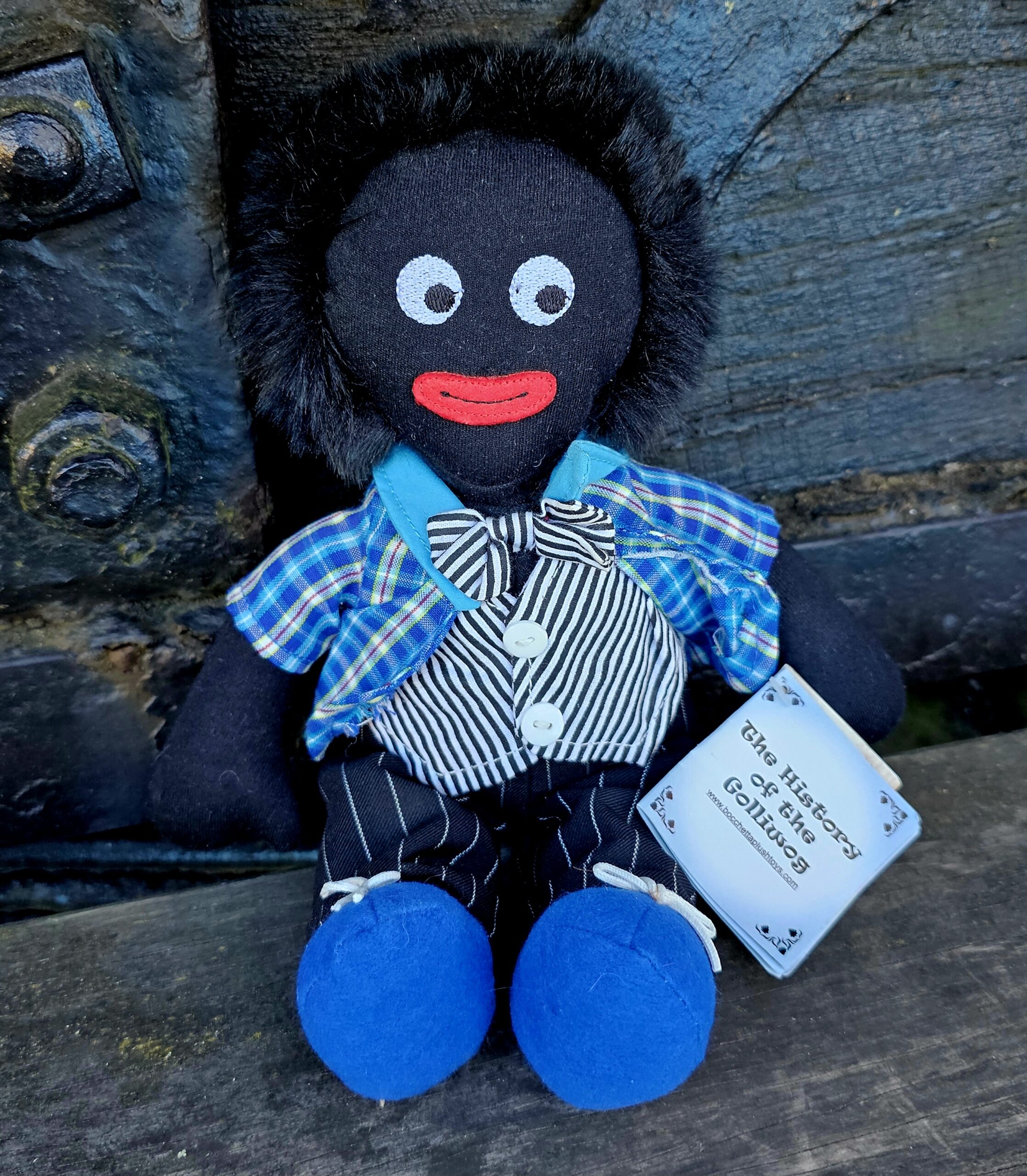 Golly by Bocchetta - morpeth antique centre hunter valley region golly golli golliwogg resin plastic ceramic figurine cloth doll plush toy rag vintage black americana florence upton victorian era ceramic wooden bochetta
