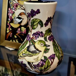 Moorcroft Pottery Vase – Silvereye