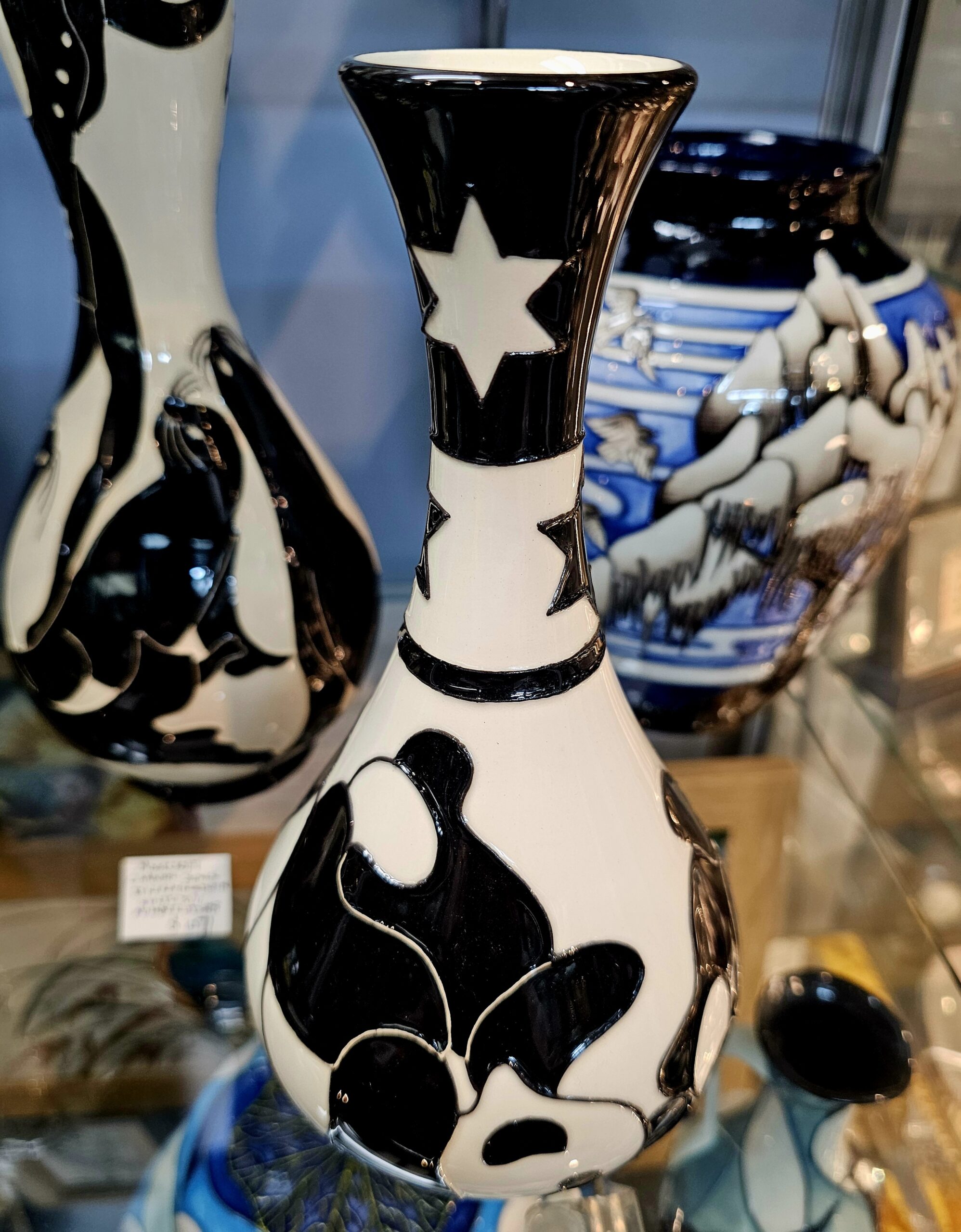 Moorcroft Pottery - Carousel Pandas - morpeth antique centre hunter valley region moorcroft pottery england stoke on trent ceramics pottery william walter rachel bishop vivki lovett kerry goodwin carousel pandas