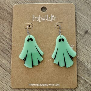 Erstwilder Earrings – Ghost (Glow in the Dark)