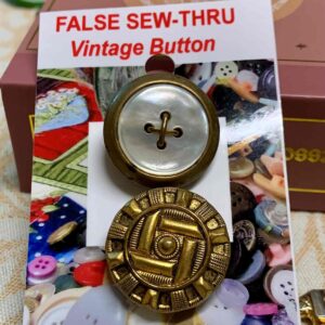 False Sew-thru Button x 2 (code 541)