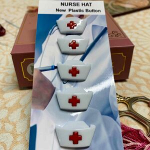 Nurses Hat Buttons x 5 (code 528)