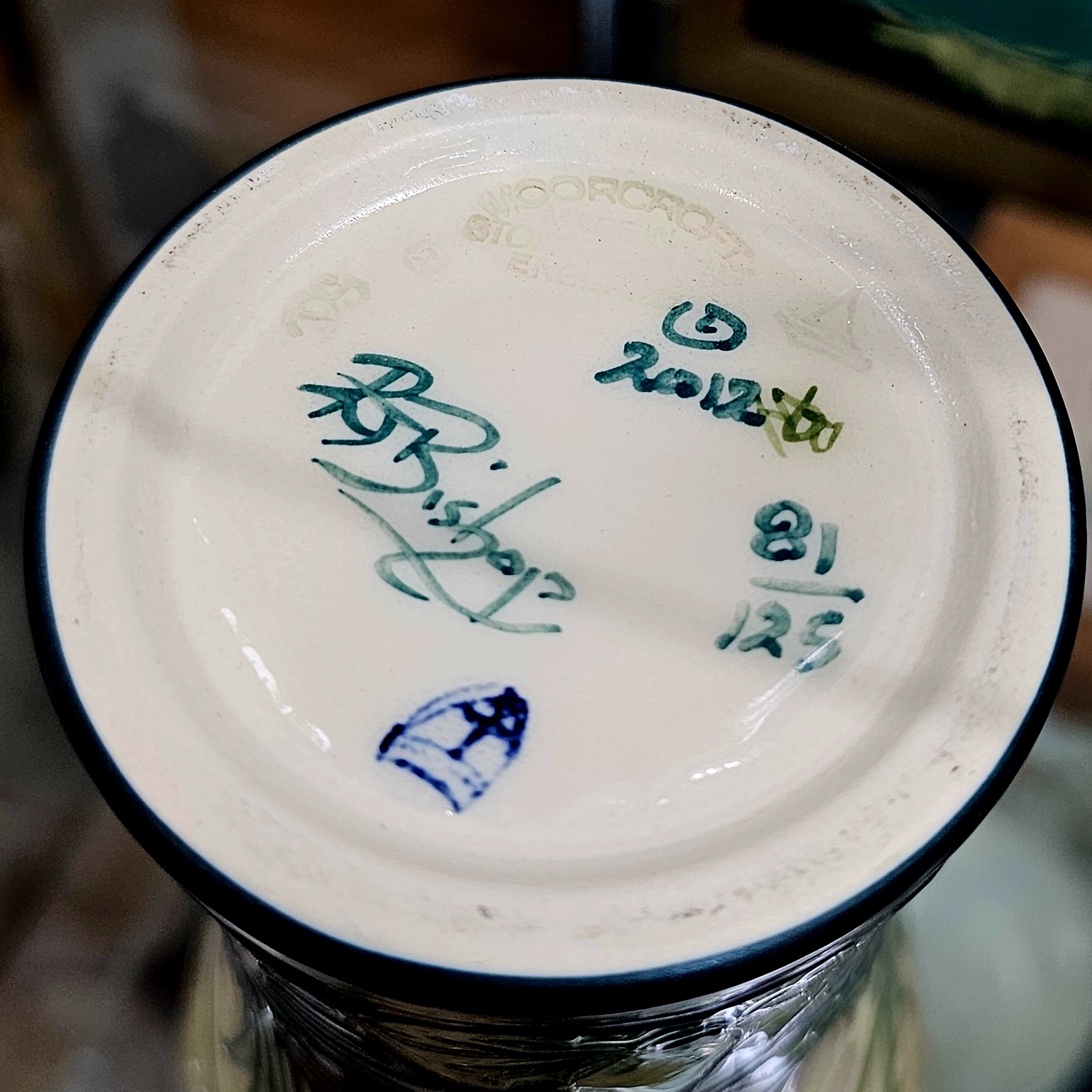 Moorcroft Pottery Vase - Tranquility - morpeth antique centre hunter valley region moorcroft pottery england stoke on trent ceramics pottery william walter rachel bishop vivki lovett dragonfly art nouveau