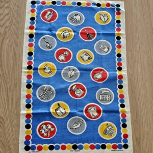Teatowel – Kitchen Utensils Blue