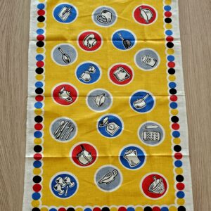 Teatowel – Kitchen Utensils Yellow