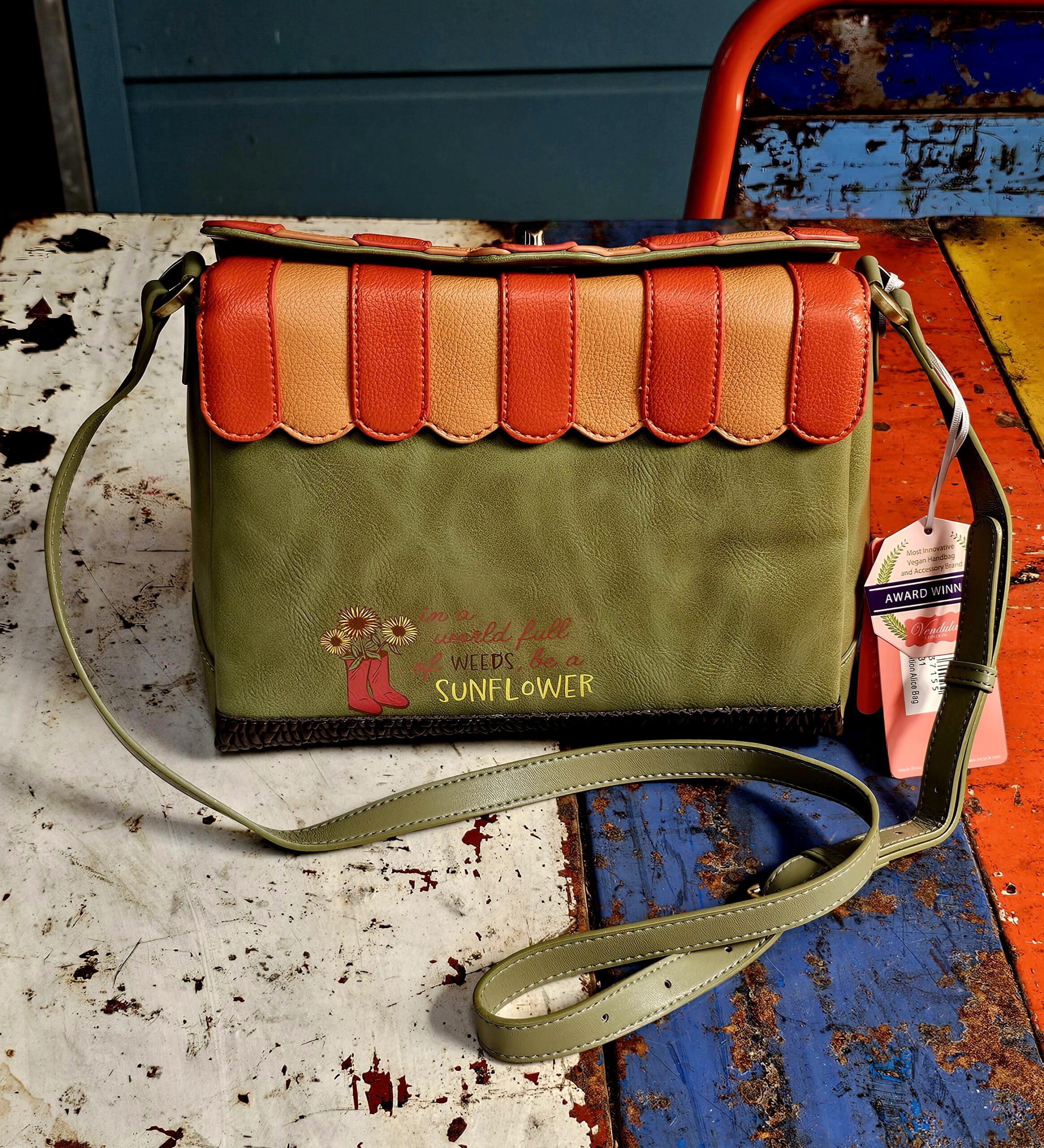 Vendula Alice Bag - Flower Shop - morpeth gift gallery vendula london flower shop mini grace grab wallet coin purse flip phone case pouch kate eliza bella alice paige key charm pod case zip around zipper flower shop