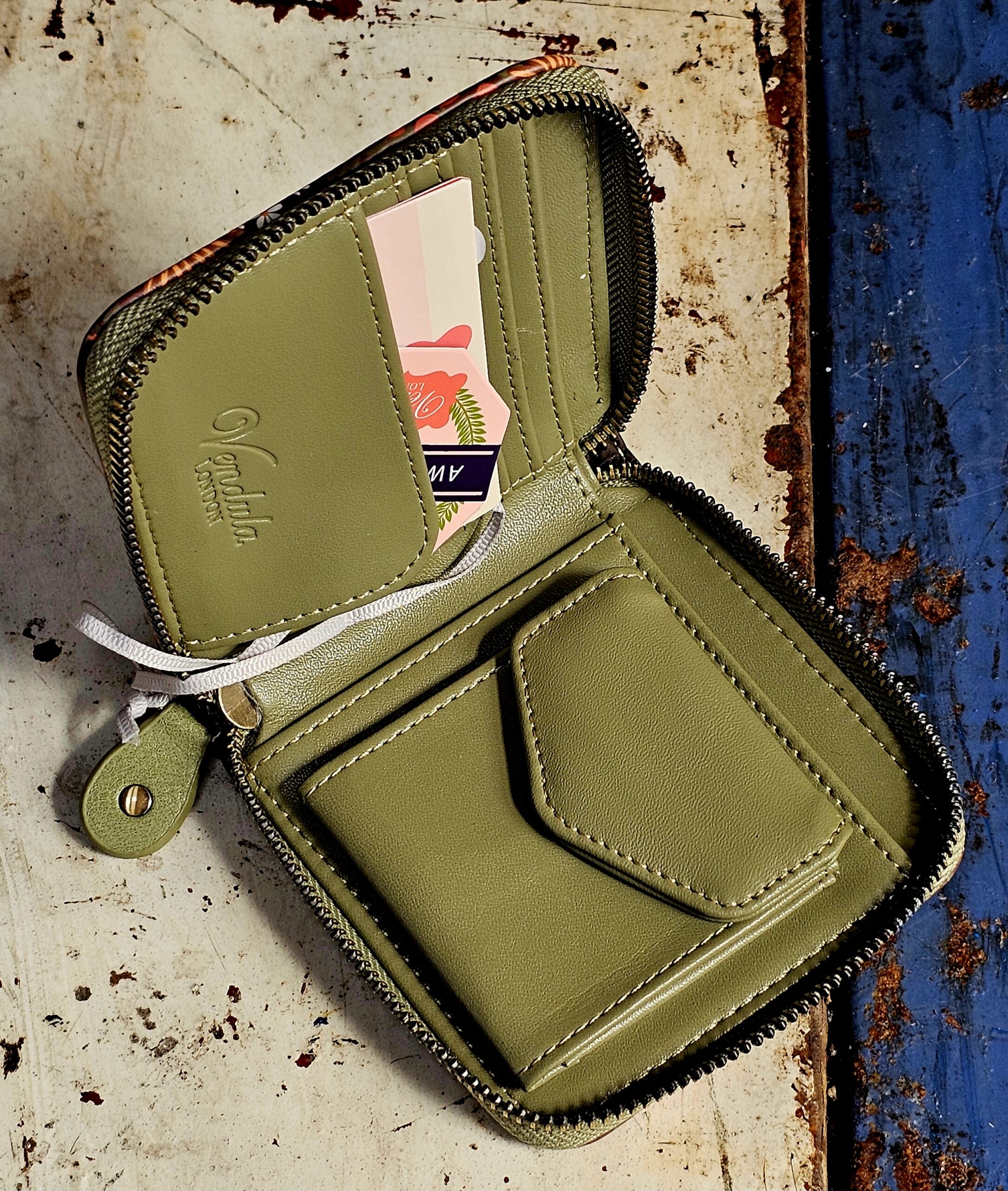 Vendula Square Wallet - Flower shop - morpeth gift gallery vendula london flower shop mini grace grab wallet coin purse flip phone case pouch kate eliza bella alice paige key charm pod case zip around zipper flower shop