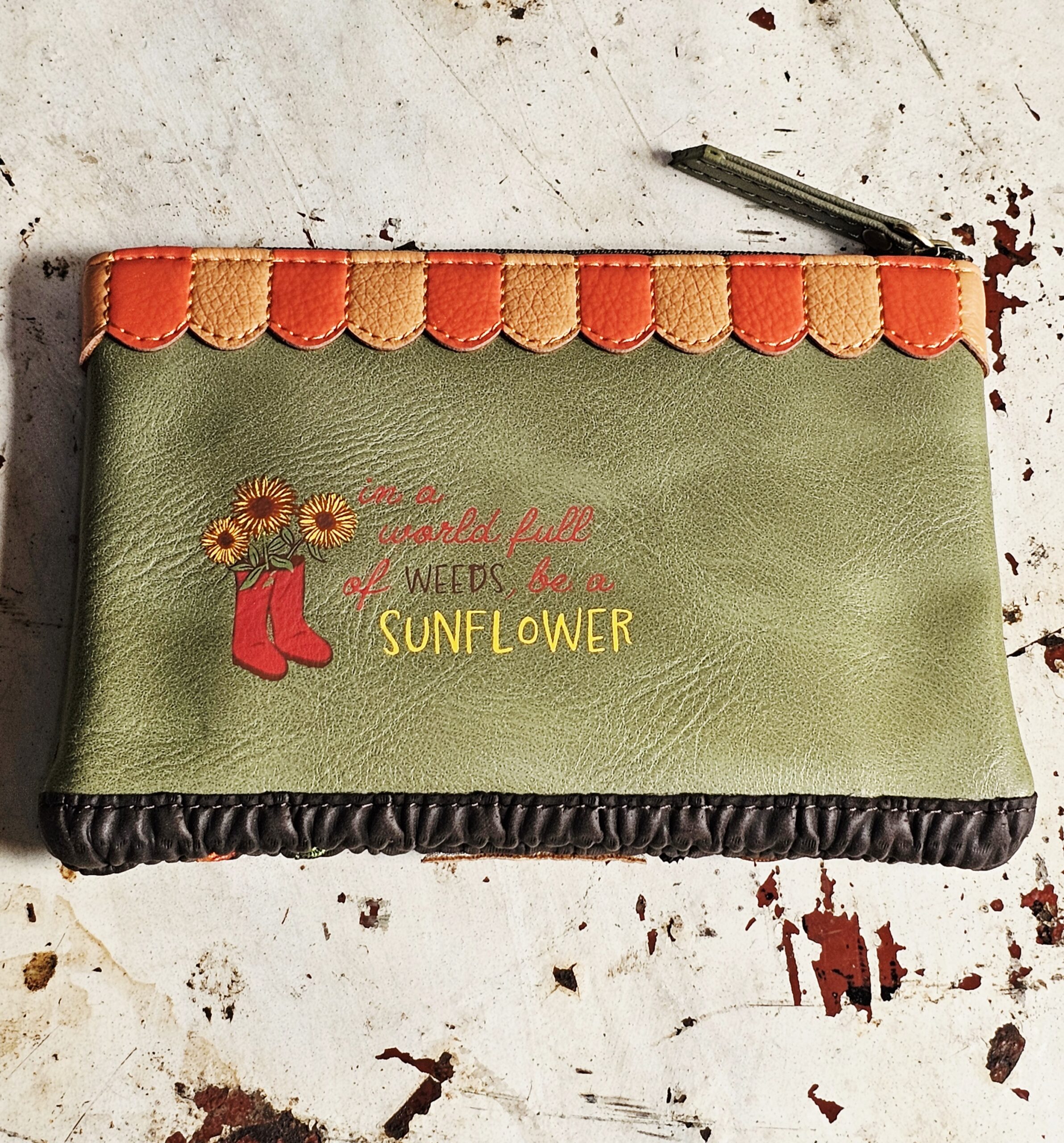 Vendula Zip Key Coin Wallet - Flower Shop - morpeth gift gallery vendula london flower shop mini grace grab wallet coin purse flip phone case pouch kate eliza bella alice paige key charm pod case zip around zipper flower shop