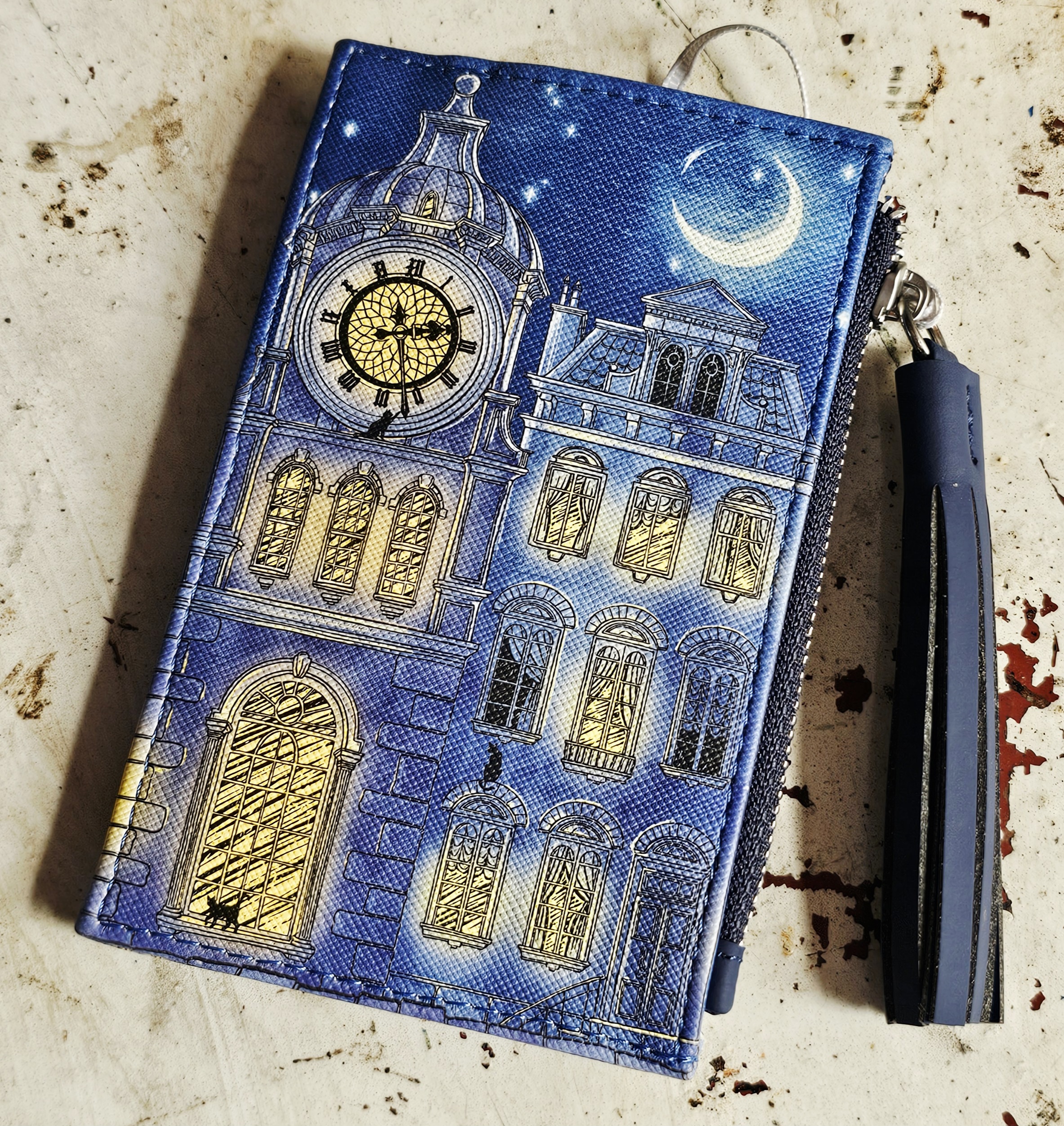 Vendula Coin Card Wallet - Cats in the City - morpeth gift gallery vendula london flower shop mini grace grab wallet coin purse flip phone case pouch kate eliza bella alice paige key charm pod case zip around zipper cats in the city