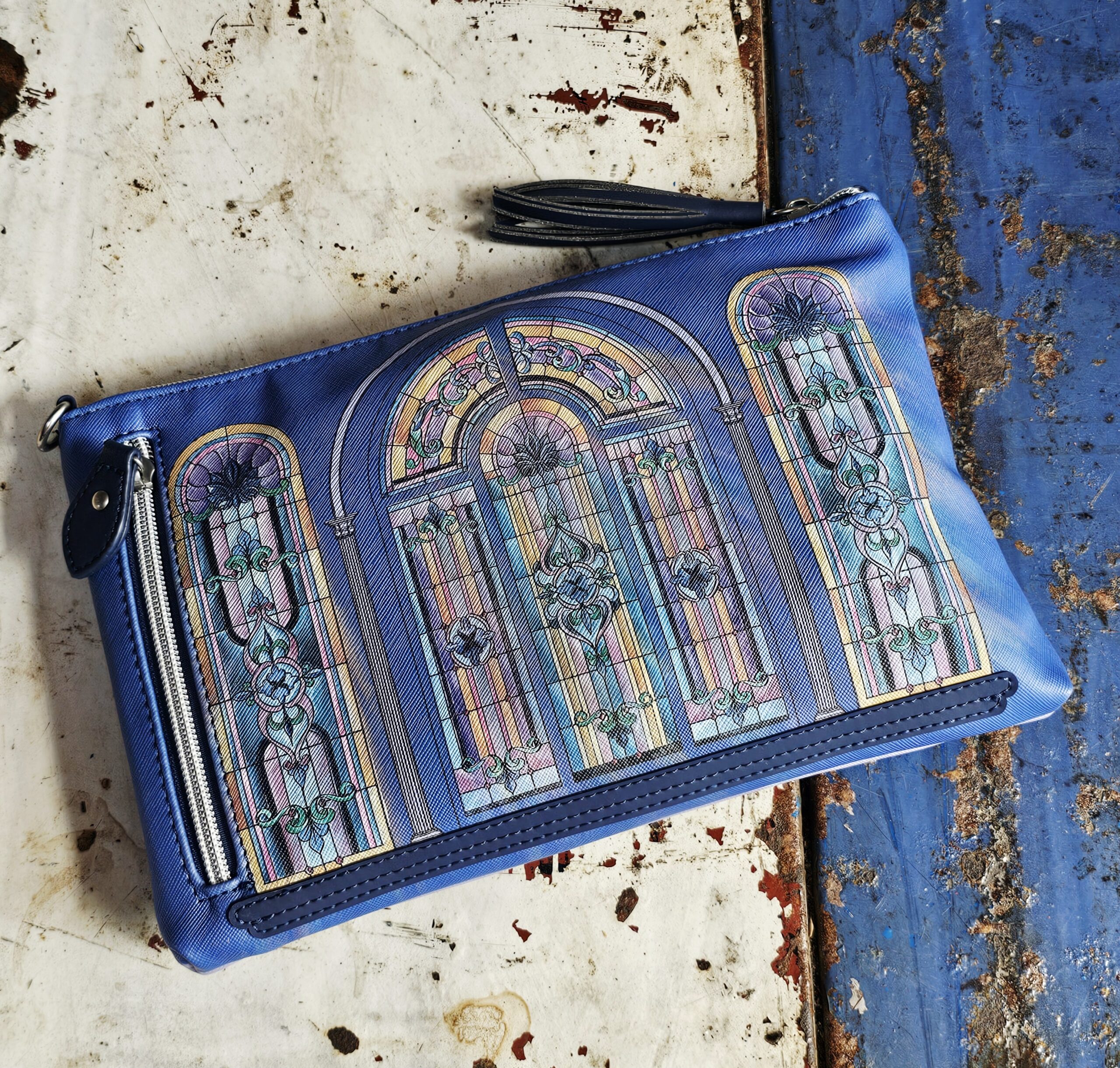 Vendula Kate Pouch Bag - Cats in the City - morpeth gift gallery vendula london flower shop mini grace grab wallet coin purse flip phone case pouch kate eliza bella alice paige key charm pod case zip around zipper cats in the city