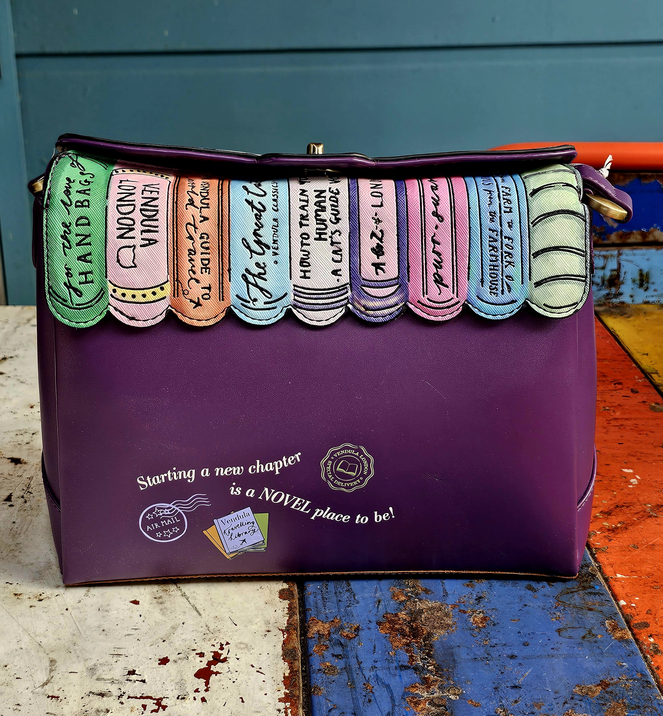 Vendula Alice Bag - Library Bookshop - morpeth gift gallery vendula london flower shop mini grace grab wallet coin purse flip phone case pouch kate eliza bella alice paige key charm pod case zip around zipper travelling book shop