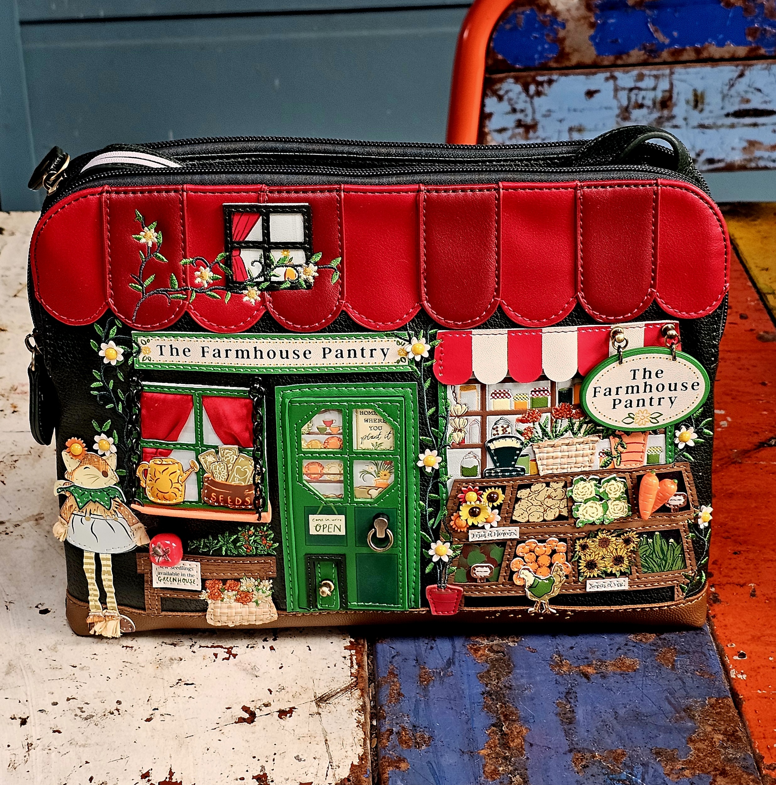 Vendula Bella Bag - Farmhouse Pantry - morpeth gift gallery vendula london flower shop mini grace grab wallet coin purse flip phone case pouch kate eliza bella alice paige key charm pod case zip around zipper farmhouse pantry