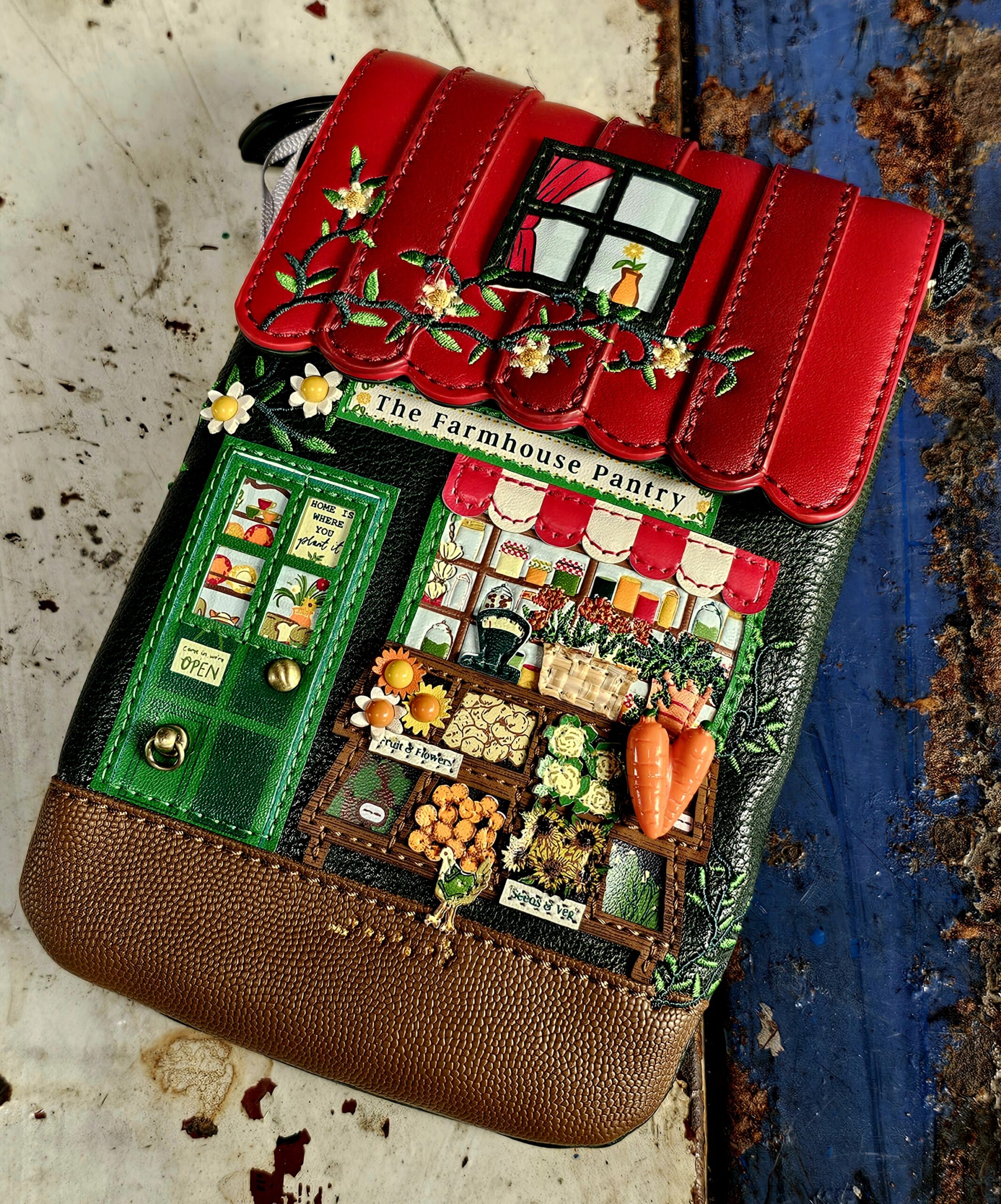 Vendula Phone Pouch Bag - Farmhouse Pantry - morpeth gift gallery vendula london flower shop mini grace grab wallet coin purse flip phone case pouch kate eliza bella alice paige key charm pod case zip around zipper farmhouse pantry