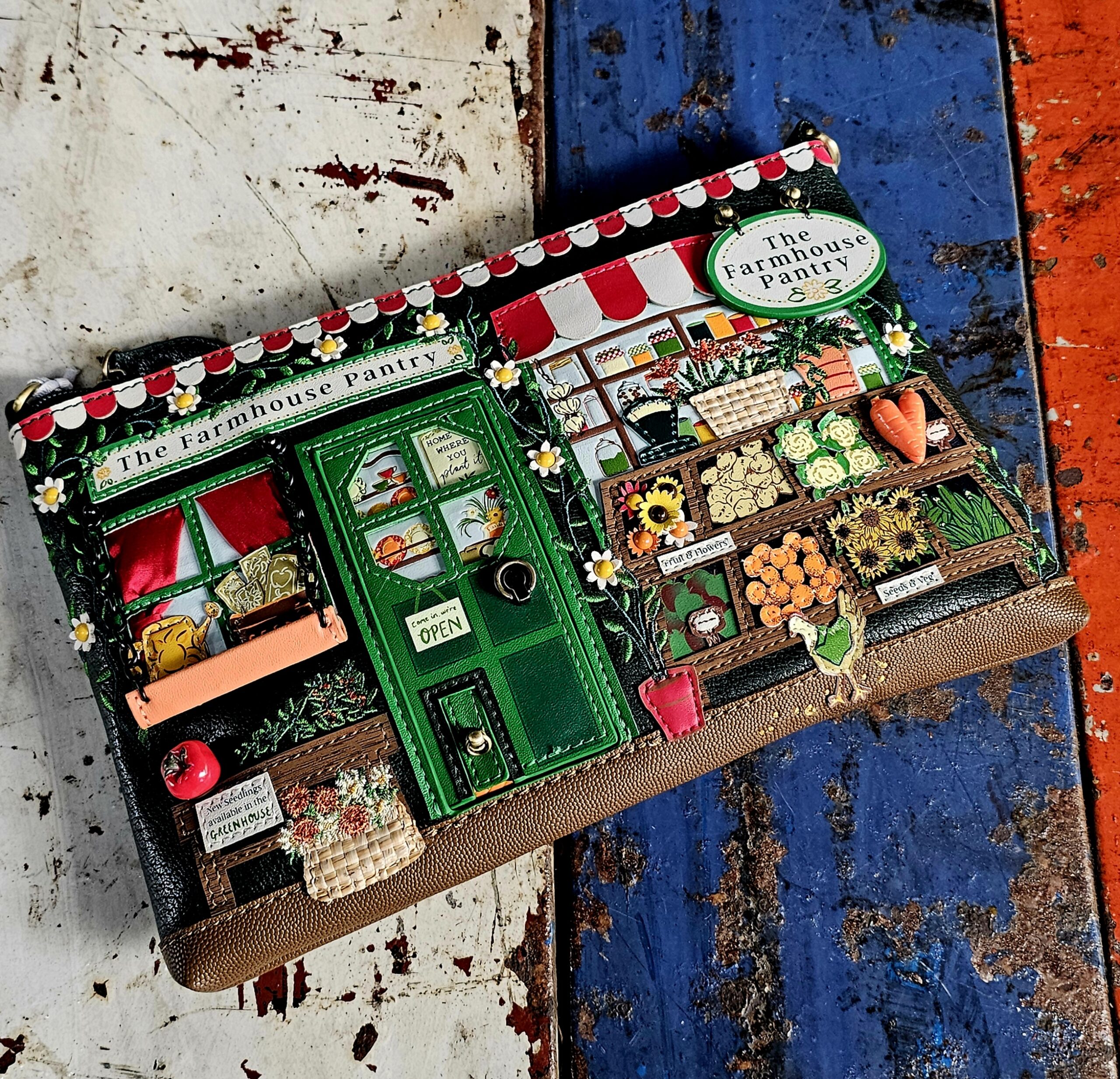 Vendula Kate Pouch Bag - Farmhouse Pantry - morpeth gift gallery vendula london flower shop mini grace grab wallet coin purse flip phone case pouch kate eliza bella alice paige key charm pod case zip around zipper farmhouse pantry