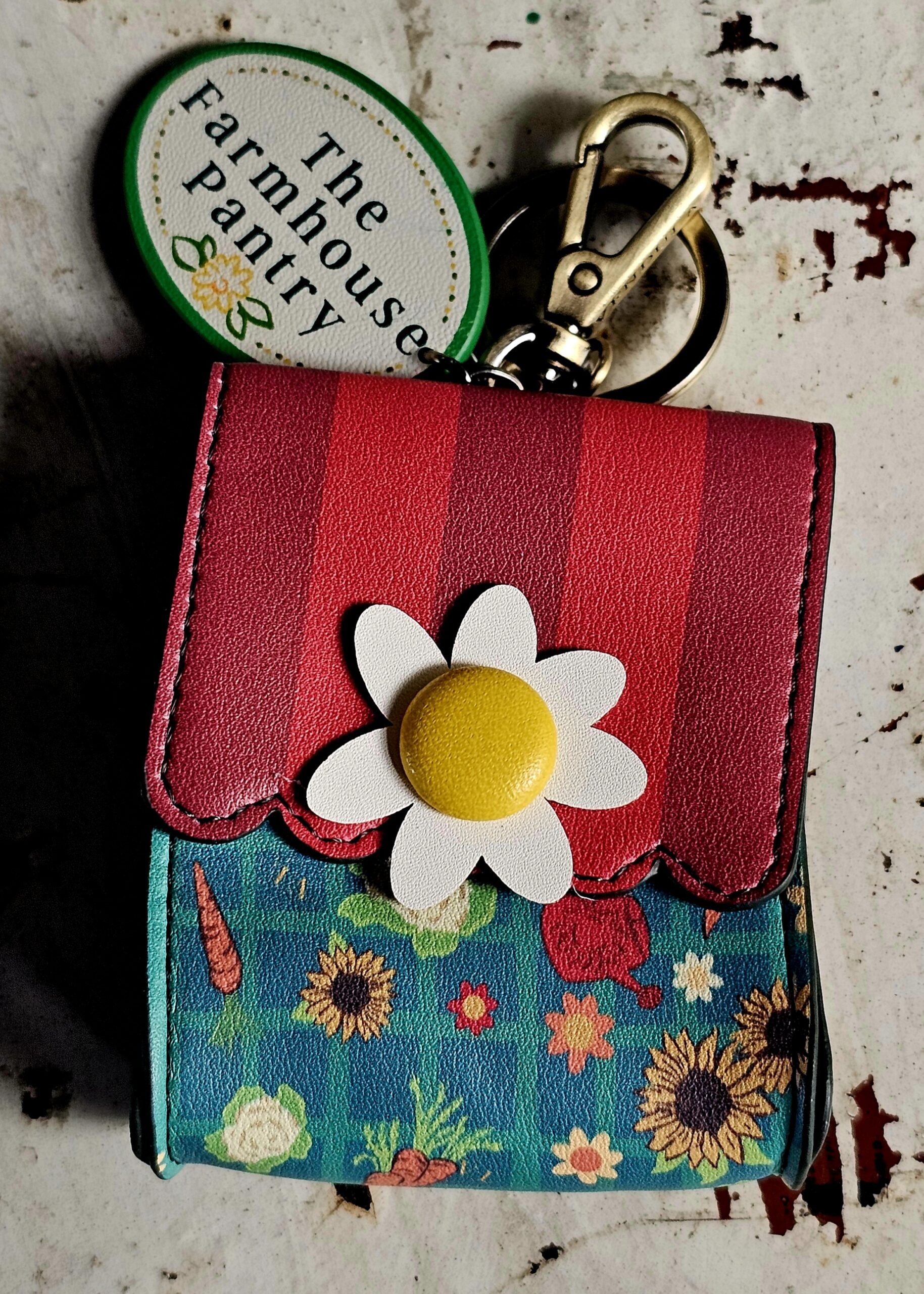 Vendula Keychain & Pouch - Farmhouse Pantry - morpeth gift gallery vendula london flower shop mini grace grab wallet coin purse flip phone case pouch kate eliza bella alice paige key charm pod case zip around zipper farmhouse pantry