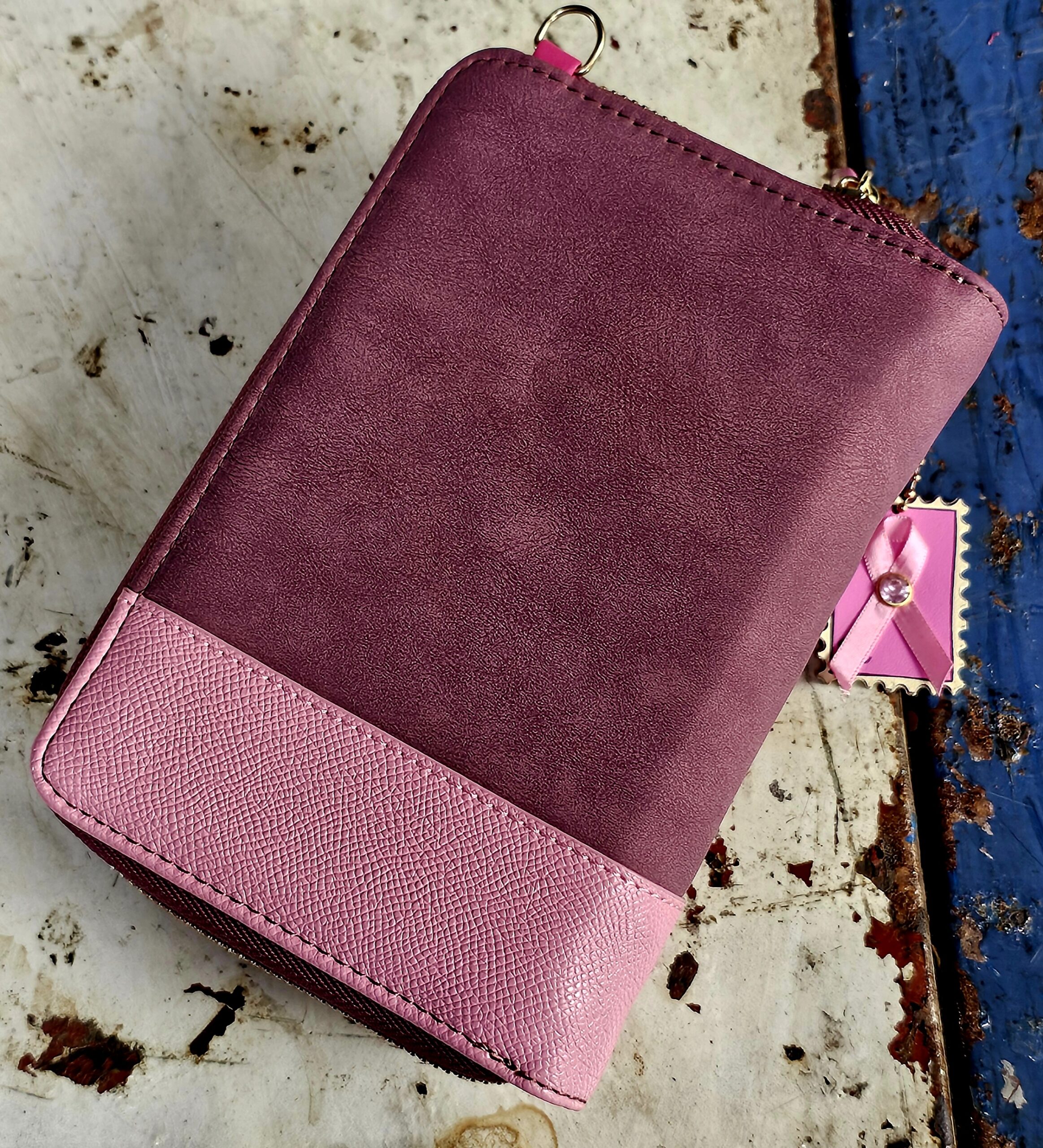 Vendula Bree Phone Pouch - Sewing Box - morpeth gift gallery vendula london flower shop mini grace grab wallet coin purse flip phone case pouch kate eliza bella alice paige key charm pod case zip around zipper sewing box scrapbook pink ribbon
